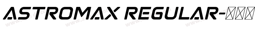 Astromax Regular字体转换